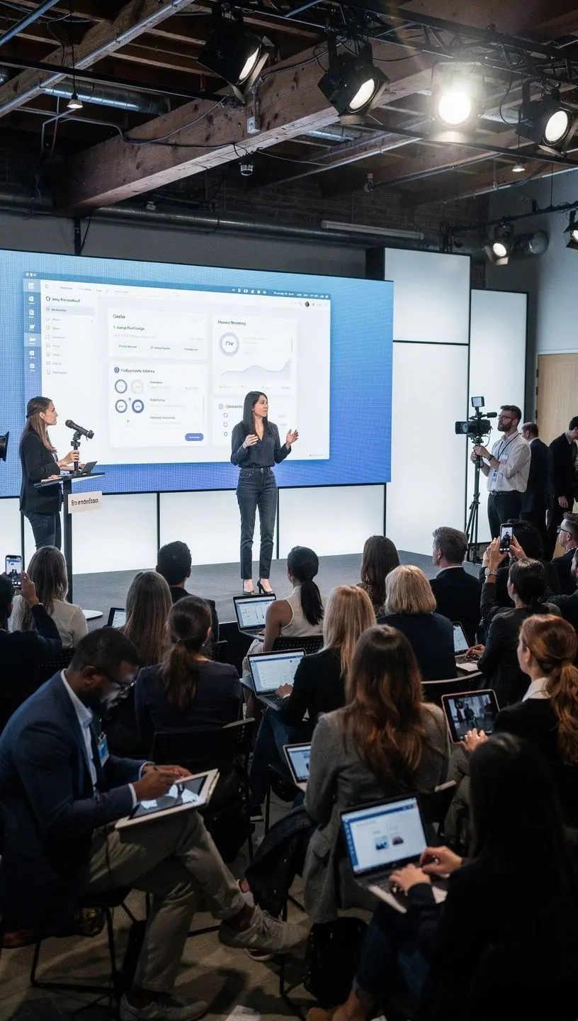 Professional team collaboration in modern office